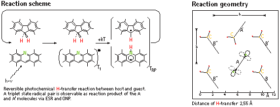 Reaction scheme and geometry